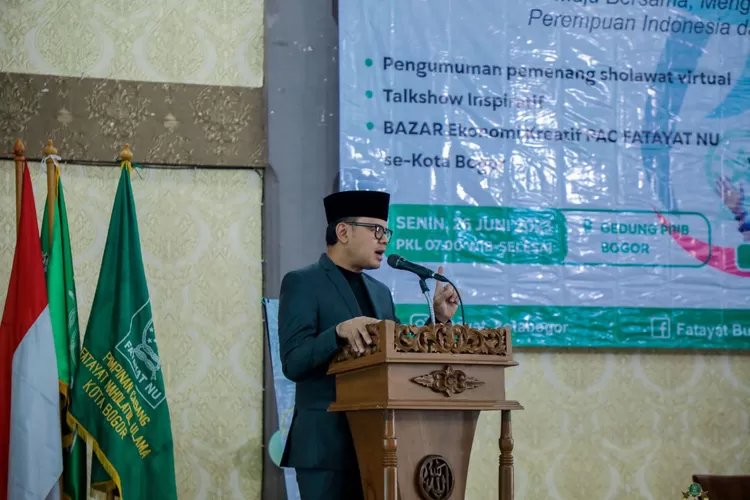 Wali Kota Bogor Bima Arya buka Harlah Fatayat NU Kota Bogor. (Pemkot Bogor)