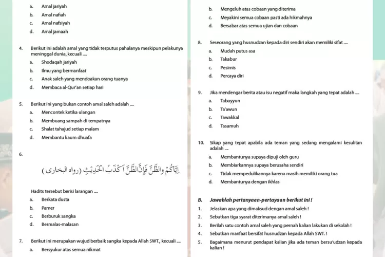 PAI kelas 8 halaman 190-192 Kurikulum 2013: Kandungan surat Al Ashr ayat 2-3 dan syarat diterimanya amal saleh