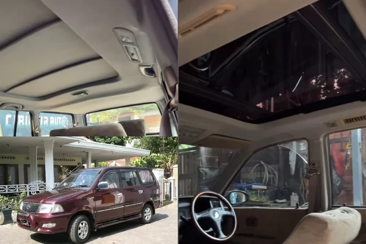 Mobil Toyota Kijang ini disulap menjadi lebih mewah dengan sunroof (instagram @cibubur_sunroof)