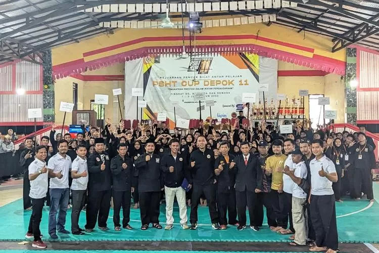 Kejuaran Pencak Silat PSHT Cup XI Tahun 2023 tingkat Kota Depok yang digelar pada 1-2 Juli 2023 di Padepokan PSHT Cilodong. (ANDIKA EKA/RADAR DEPOK)