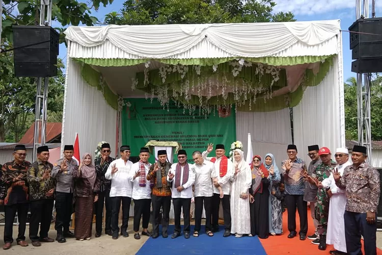 Bupati Eka Putra apresiasi  Rumah Tahfiz Ar Ridho di Kelok Dama. (Prokopim)