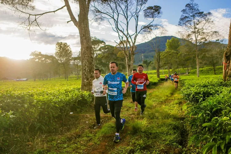 Ketua Umum PP ALTI Bima Arya bersama 13 Provinsi ikuti Lari Trail di FORNAS Jabar. (Pemkot Bogor)