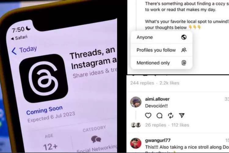 Threads muncul sebagai sosial media terbaru dari Meta dan akan saingi Twitter (Twitter @acaiijawe)