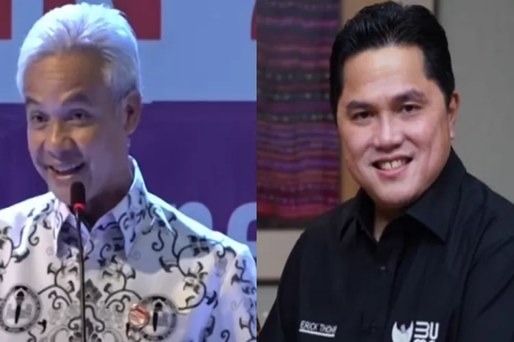 Ganjar Pranowo dan Erick Thohir  (Istimewa )