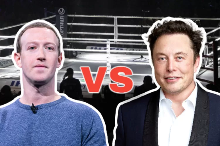 Elon Musk vs Mark Zuckerberg (HarianHaluan.com/Taufiq Al Hakim)