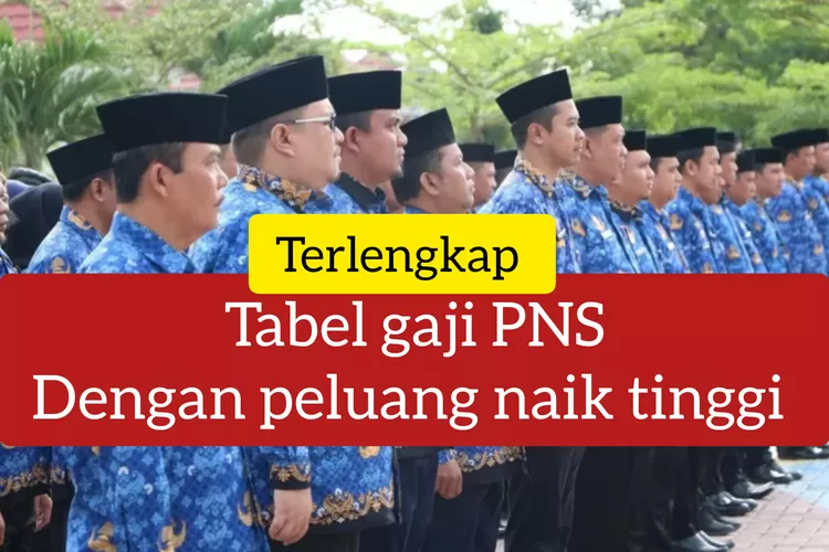 Pns Sujud Syukur Tabel Gaji Pns Golongan I Ii Iii Iv Terlengkap Dengan Peluang Naik Pada