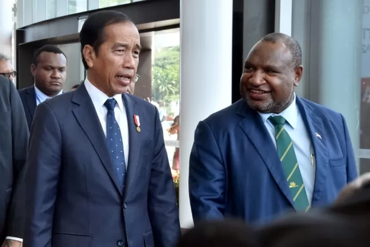 Presiden Joko Widodo dan Perdana Menteri James Marepe   (rnz.co.nz)