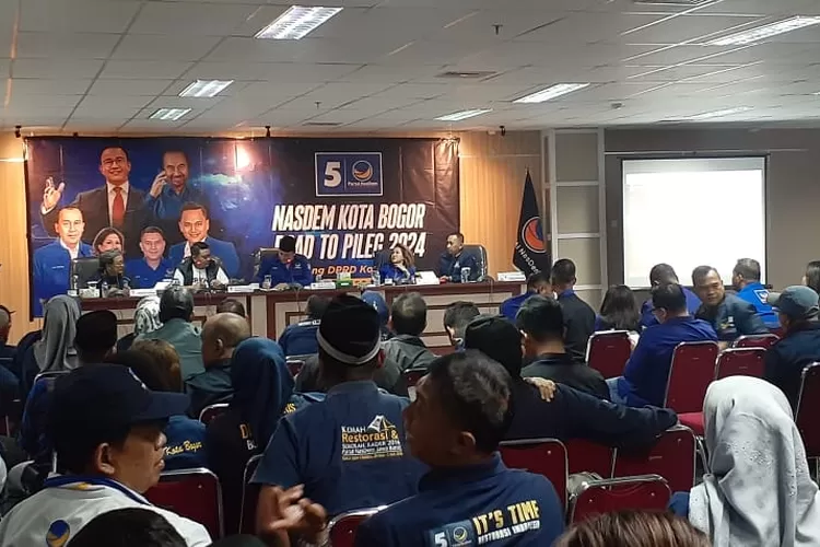 Konsolidasi bacaleg Partai NasDem Kota Bogor. (Dok Metropolitan)