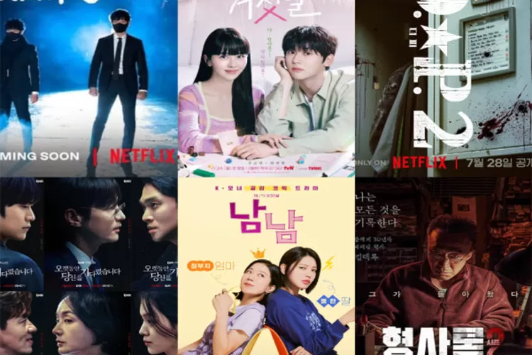 Poster-poster rekomendasi drama korea bulan Juli 2023 (Youtube.com/AMUSED)