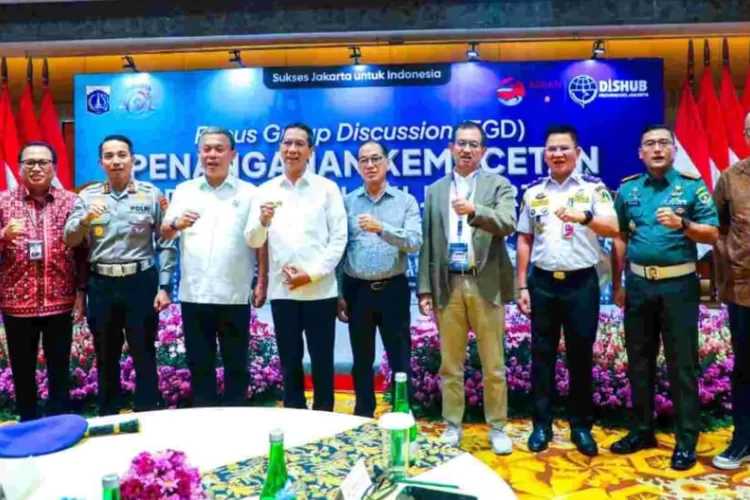 FGD  Penanganan kemacetan Jakarta  dibuka Pj Gubernur DKI  Jakarta Heru Budi Hartono di hotel Borobudur, Selasa (6/7/2923( 