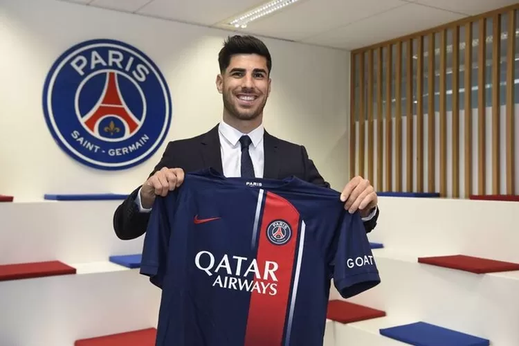 Marco Asensio saat diperkenalkan menjadi pemain baru PSG.  (dok. PSG)