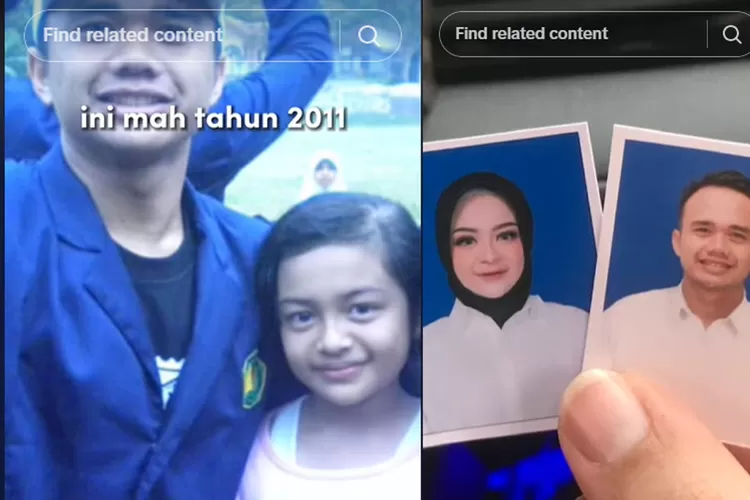 viral video wanita nikahi pria yang 11 tahun lalu mahasiswa KKN di desanya (TikTok @khansafitria_)