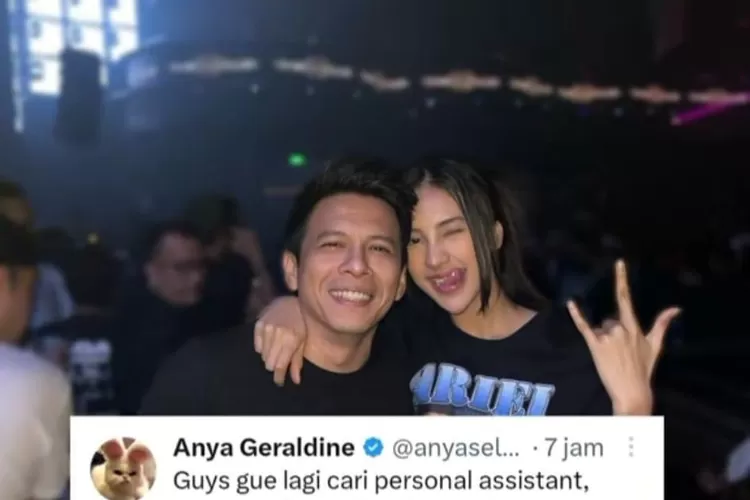 Anya Geraldine dan Ariel Noah (Tangkap Layar Twitter)