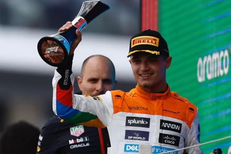 Lando Norris berhasil raih podium dalam balapan F1 GP Inggris (Instagram @mclaren )