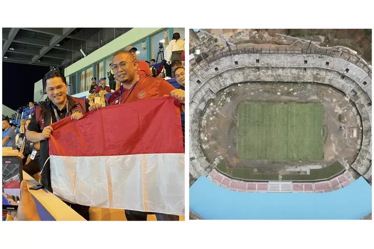 Andre Rosiade komentari pembangunan Stadion utama Sumbar (Kolase Foto instagram @andrerosiade &amp; @stadionutamasumbar)