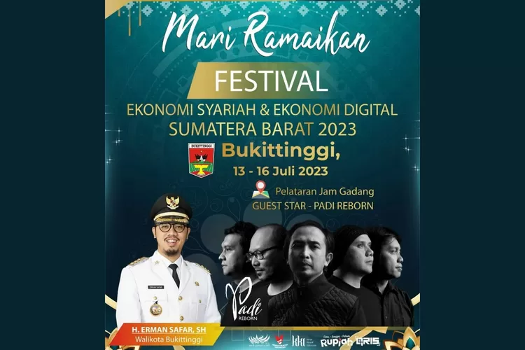 Bank Indonesia akan mengadakan Festival Ekonomi Syariah dan Ekonomi Digital di Pelataran Jam Gadang, Bukittinggi ((Pemko Bukittinggi))