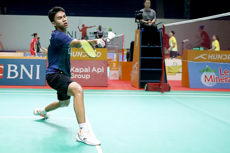 Zidane Cahyu Nugroho, melaju ke babak ketiga Badminton Asia Junior Championships 2023.