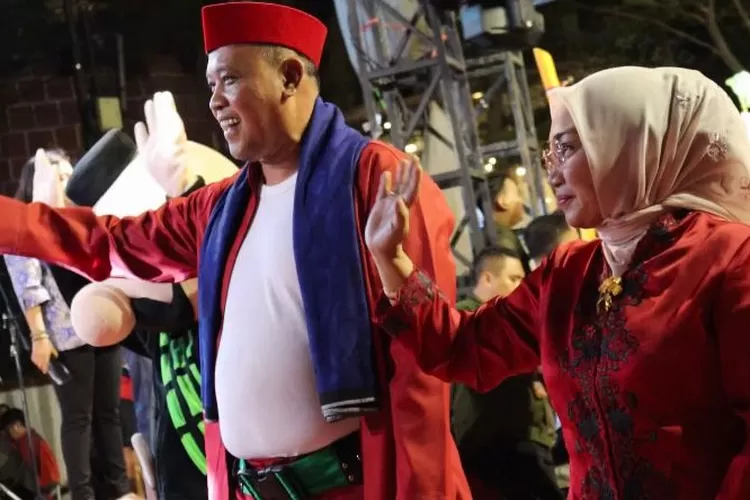 Plt Wali Kota Bekasi Tri Adhianto dalam rakernas Apeksi 2023. (Pemkot Bekasi)