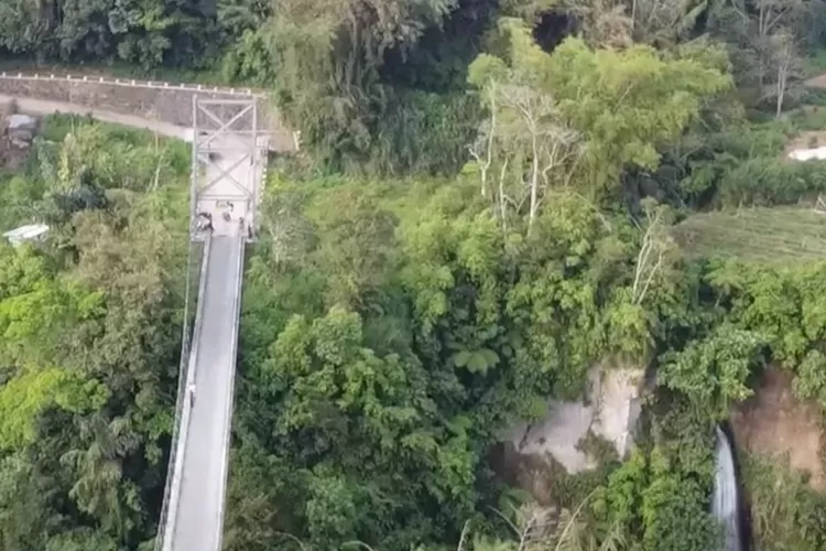 Jembatan Gantung Terpanjang di Sumatera Barat (Tangkapan Layar YouTube Kaba Rantau)