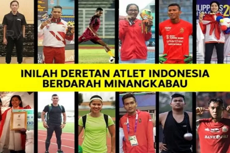 Deretan atlet Berdarah Minang. (Tangkap layar Youtube/Kaba Rantau Official)