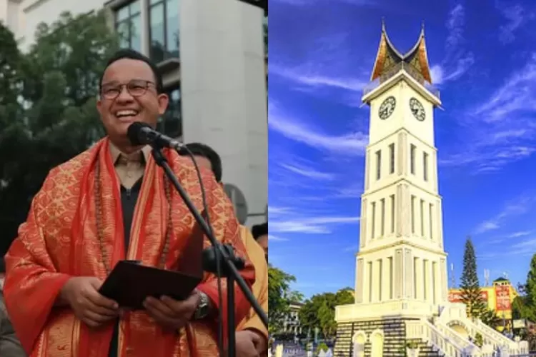 Cita-cita Anies Baswedan sejak kecil untuk mengunjungi Sumatera Barat (Instagram @aniesbaswedan @jamgadang)