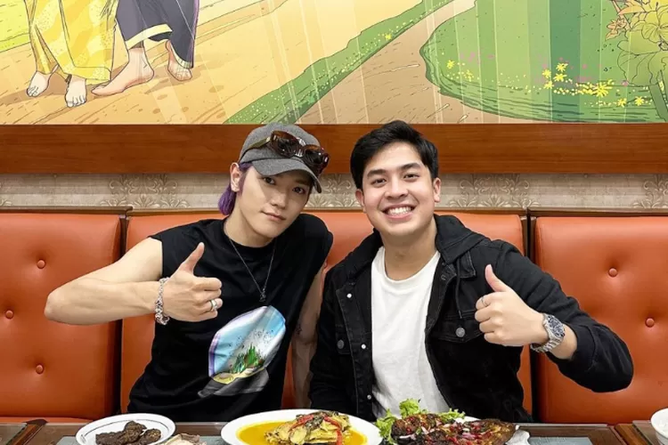 Taeyong NCT dan Jerome Polin makan bersama (Instagram @jeromepolin)
