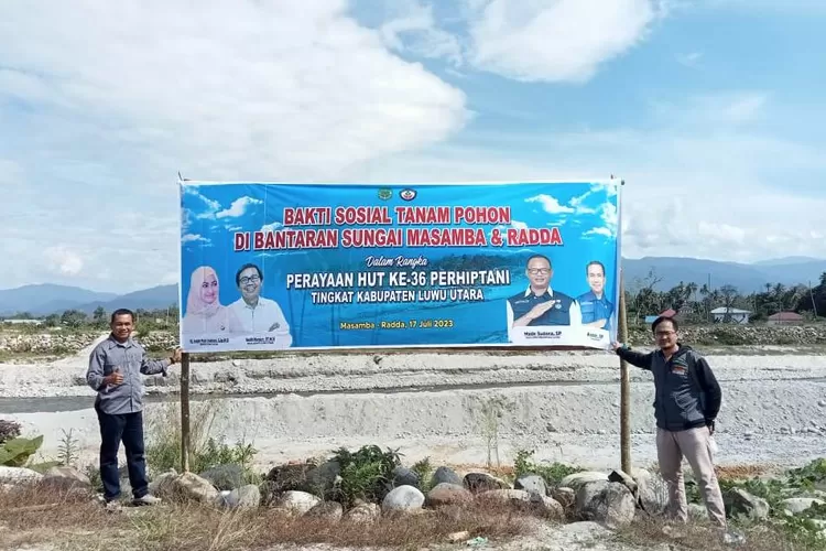 HUT Ke-36 Perhiptani, Ribuan Bibit Pohon Bakal Ditanam di Bantaran Sungai Masamba (Dok. LHR)