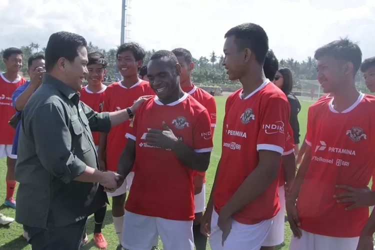 Erick Thohir bertemu dengan pemain seleksi Timnas Indonesia U 17