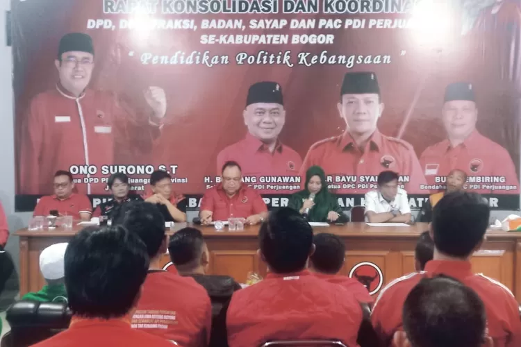 Konsolidasi internal partai dan safari politik Ganjar Pranowo calon presiden 2024 ke kabupaten Bogor (Catatanfakta.com)