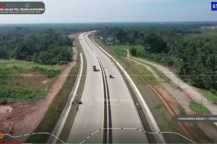 progress pembangunan tol Trans Sumatera