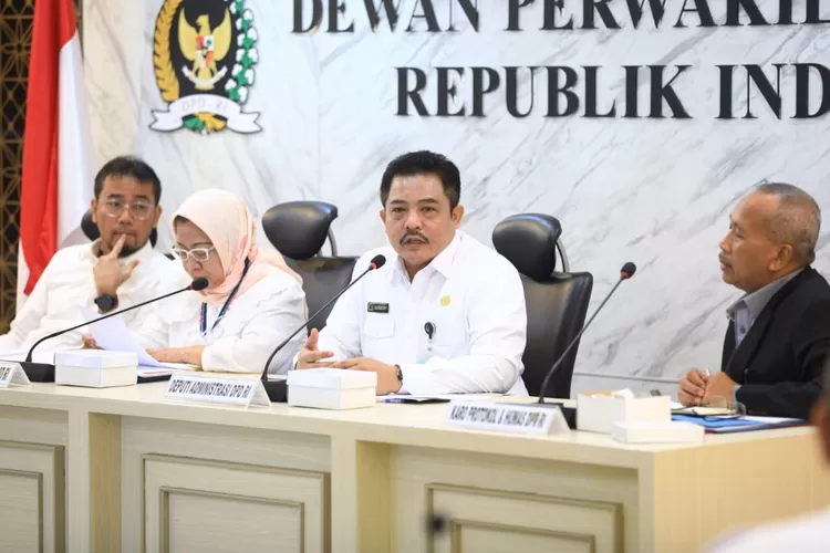 Setjen DPD, MPR, dan DPR RI menggelar rapat untuk mematangkan persiapan penyelenggaraan sidang tahunan 16 Agustus 2023.