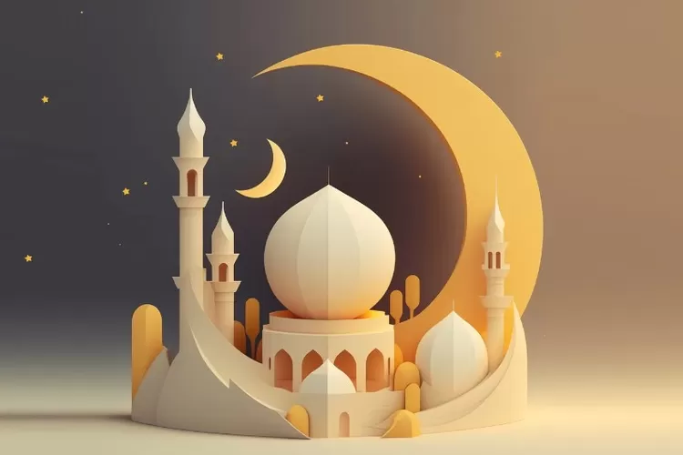 Umat Islam akan menyambut 1 Muharram 1445 H bagikan twibbon ini ke media sosial bisa untuk merayakan Tahun Baru Islam 2023. (Canva by Erhan Acar)