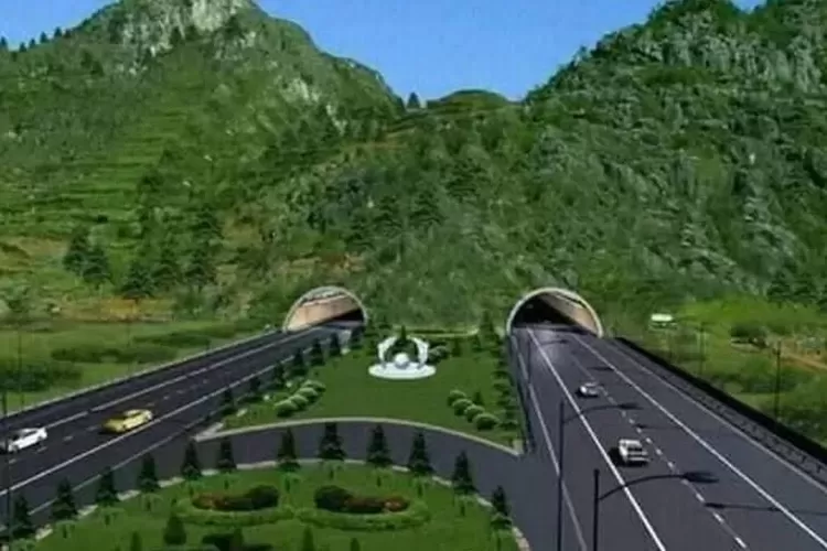 Pembangunan Tol Padang Pekanbaru akan memiliki 5 terowongan.  (Facebook Taufiq Abdillah )