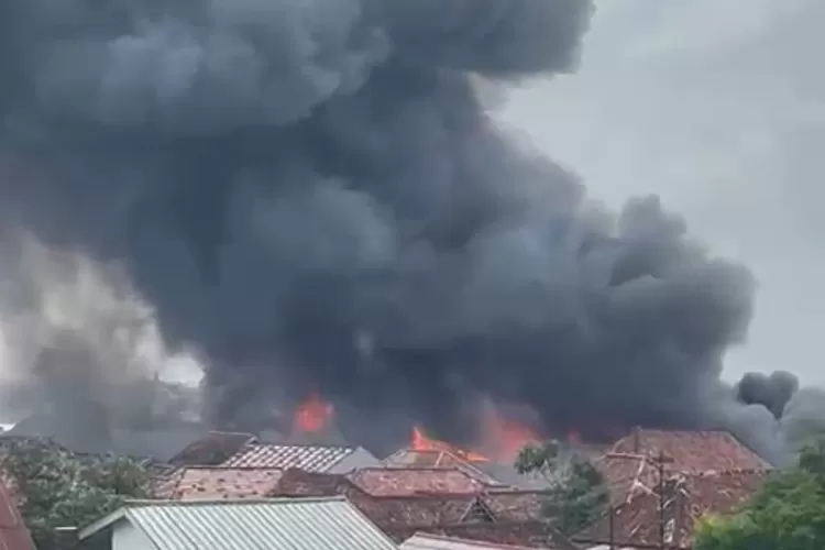 Ilustrasi kebakaran  (instagram palembang)