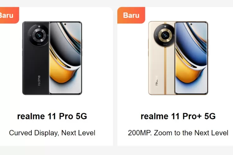 Realme baru saja meluncurkan ponsel baru di Indonesia, yakni Realme 11 dengan dua model, yaitu Realme 11 Pro 5G dan Realme 11 Pro Plus 5G. (realme.com)
