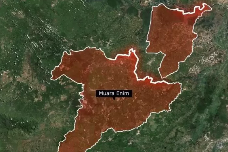 Wilayah Kabupaten Muara Enim yang Terpisah Jadi Dua Bagian