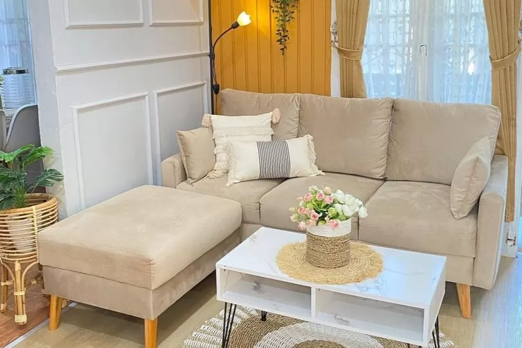 Ilustrasi 5 Ide Desain Ruang Tamu Minimalis 3x3 untuk Rumah Tipe 36, Tetap Nyaman Meski Ruang Terbatas. (Foto/Istimewa.)