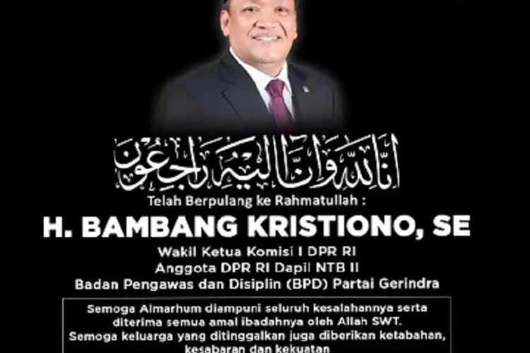 Gerindra Berduka, Kunker Komisi di Makasar, Anggota DPR RI Dapil Pulau Lombok Meninggal Dunia. (Suara Karya/Ist)