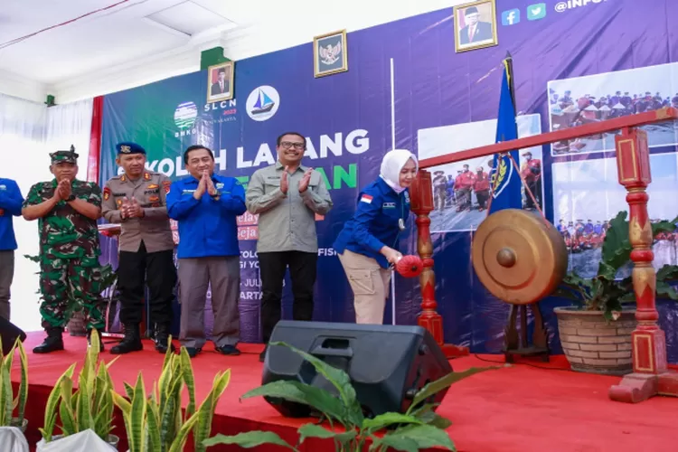 Kepala BMKG Dwikorita saat membuka Sekolah Lapang Cuaca Nelayan (SLCN) di Bantul, Daerah Istimewa Yogyakarta. (Istimewa )