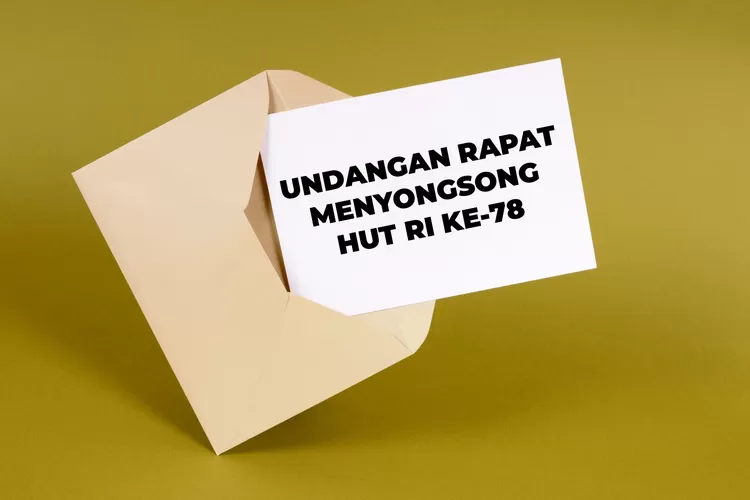 Berikut contoh undangan rapat 17 Agustus 2023 untuk RT, Desa dan Karang Taruna. (Freepik: kstudio)