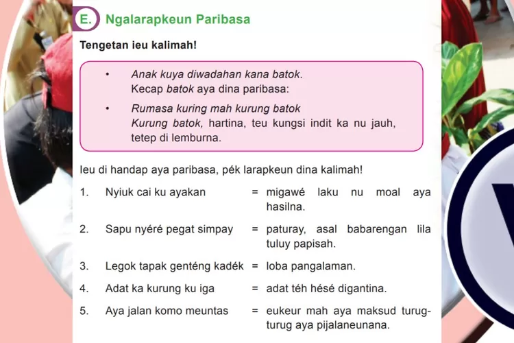 Bahasa Sunda kelas 6 halaman 5: Ngalarapkeun paribasa