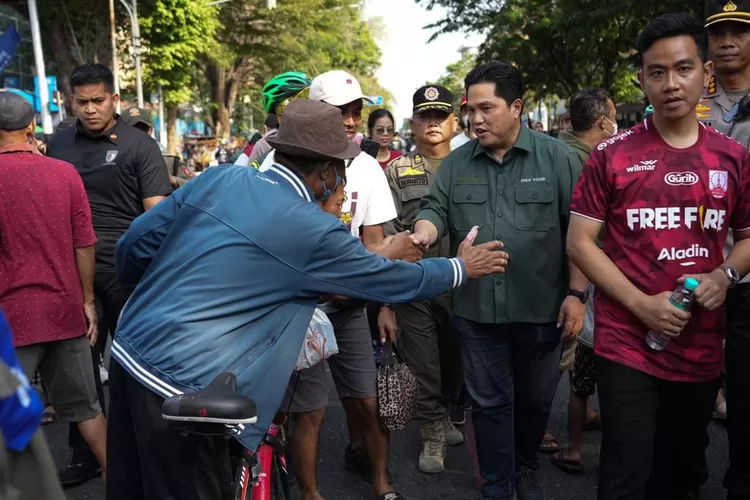Erick Thohir dan Gibran sapa warga Kota Solo (press release)