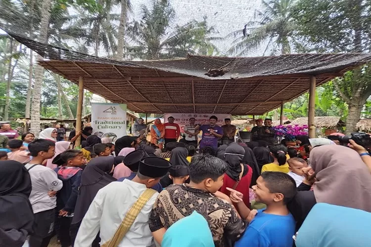 Ketua LPA Kabupaten Deli Serdang Junaidi Malik Sedang Memberikan Sambutan Dalam Acara HAN 2023 (Realitasonline.id/zul)