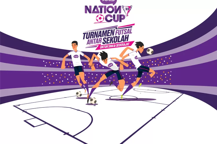 AXIS resmi membuka registrasi untuk AXIS Nation Cup 2023, turnamen futsal antar sekolah skala Nasional tingkat Sekolah Menengah Atas (Gorajuara/AXIS Nation Cup 2023)