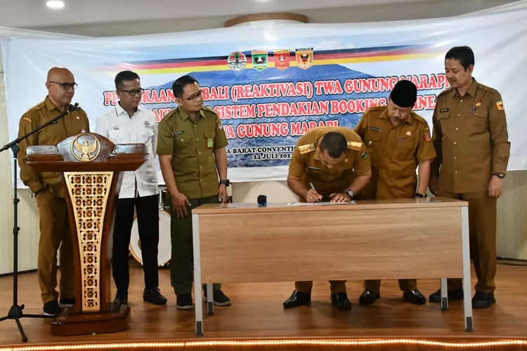 Didukung Semen Padang, BKSDA Sumbar Reaktivasi TWA Gunung Marapi dan Launching Sistem Pendakian Booking Online (ist)