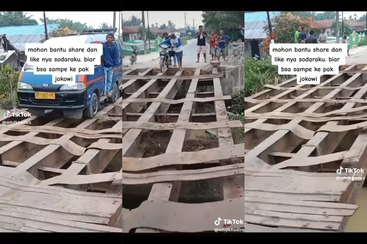 Viral Video Jembatan Rusak di Serdang Bedagai, Sudah Telan 1 Korban Jiwa/Instagram wiwik_darmawijaya