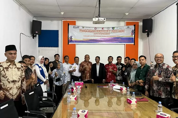 Perkumpulan Penyandang Disabilitas Indonesia (PPDI)  teken MoU dengan sejumlah perusahaan (Kominfo Pesisir Selatan)