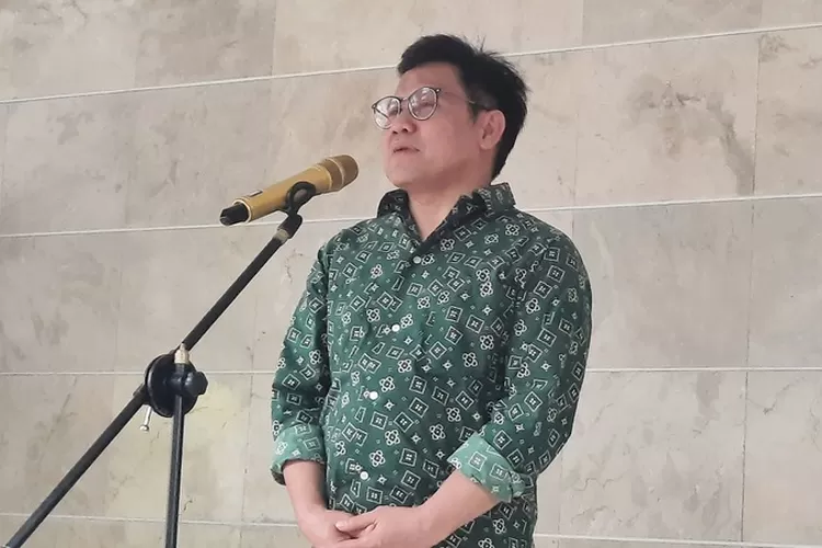 Ketua Umum PKB Cak Imin alias Muhaimin Iskandar.  (Ikbal Muqorobin - harianterbit.com  )