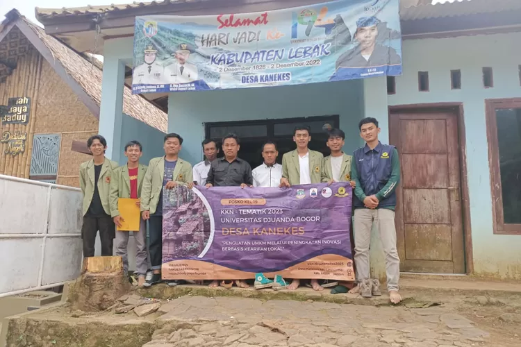 Mahasiswa KKN Universitas Djuanda saat berkunjung ke Kanekes (Universitas Djuanda) (Mahasiswa KKN Unida)