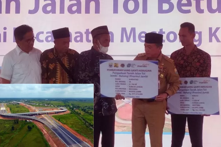 Supratno, Salah Satu Warga Desa Muaro Sebapo, Jambi yang mendapat ganti rugi pembebasan lahan Untuk Tol Trans Sumatera ( Victorynews.id)